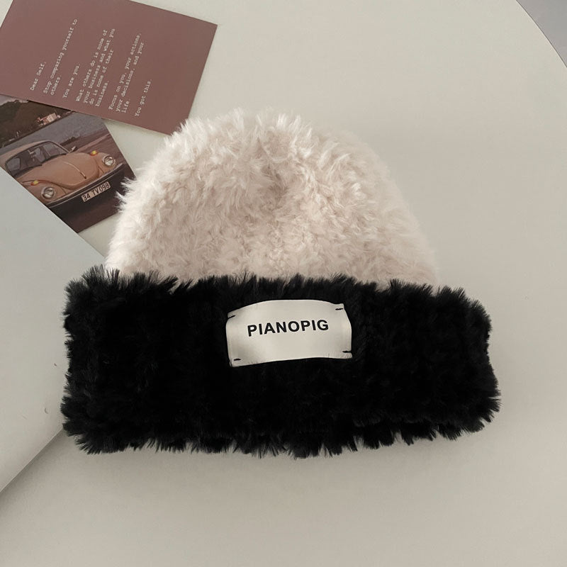 Cozy Plush Winter Cashmere Knit Beanie Hat |Stretch Ribbed Beanie Hat M15