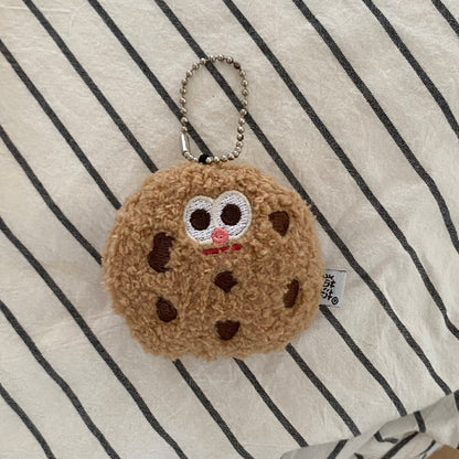 Cartoon Cookies Design Bag KeyChain |Biscuit Pendant Plush Schoolbag Hanging Decoration Gift K20