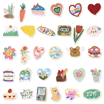 Bear Stickers Sheet|Journal Stickers Paster |Sticker for Planner Scrapbooking Stationery 90pcs T8