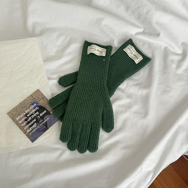 Cozy Winter Cashmere Glove |Soft Thick Solid Color Gloves |Warm Knitted Gloves G4