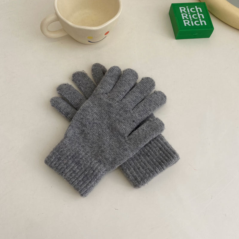 Cozy Winter Cashmere Glove |Soft Thick Solid Color Gloves |Warm Knitted Gloves G7