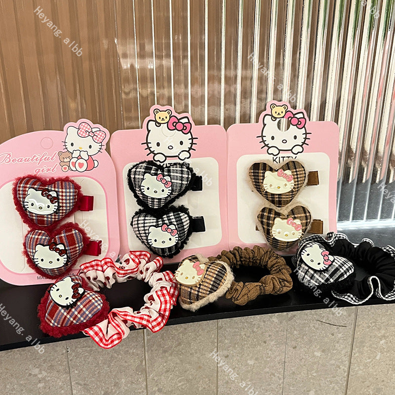 Kitty Hair Clip|Hair Ties|Hair Barrette |Duckbill Hairpin 2pcs A223