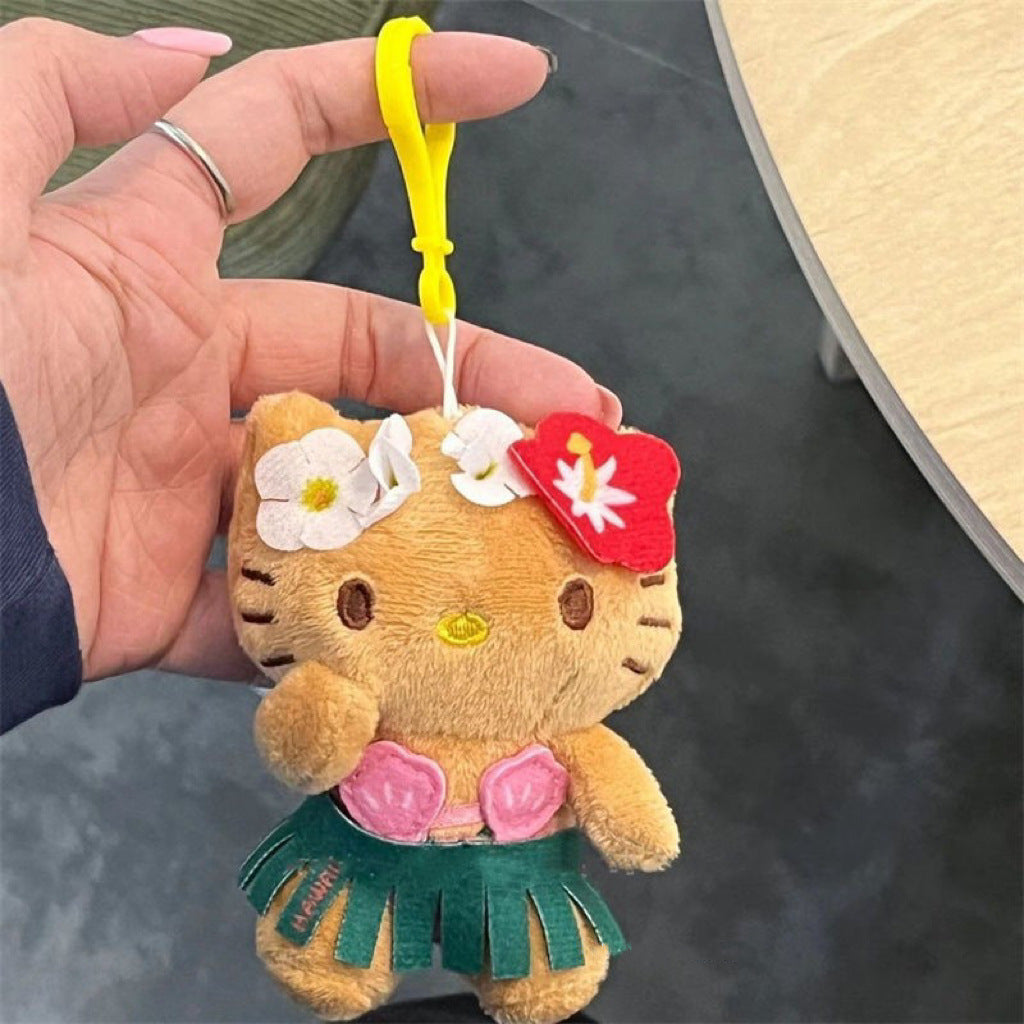 Summer Kitty Bag KeyChain |Pendant Plush Schoolbag Hanging Decoration Gift K48