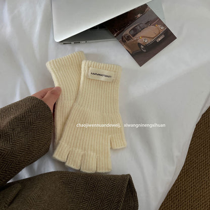 Cozy Cut-off Winter Cashmere Glove |Soft Thick Solid Color fingerless Gloves |Warm Knitted Gloves G6