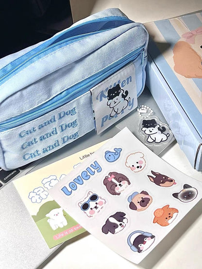 Kitty Puppy Storage Bags |Pouch Keychain Wallet| Cosmetic Makeup Bag | Pencil case Coin Purse B35