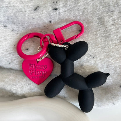 Neon BlackPink Balloon Dog Design Bag KeyChain |Pendant Schoolbag Hanging Decoration K38