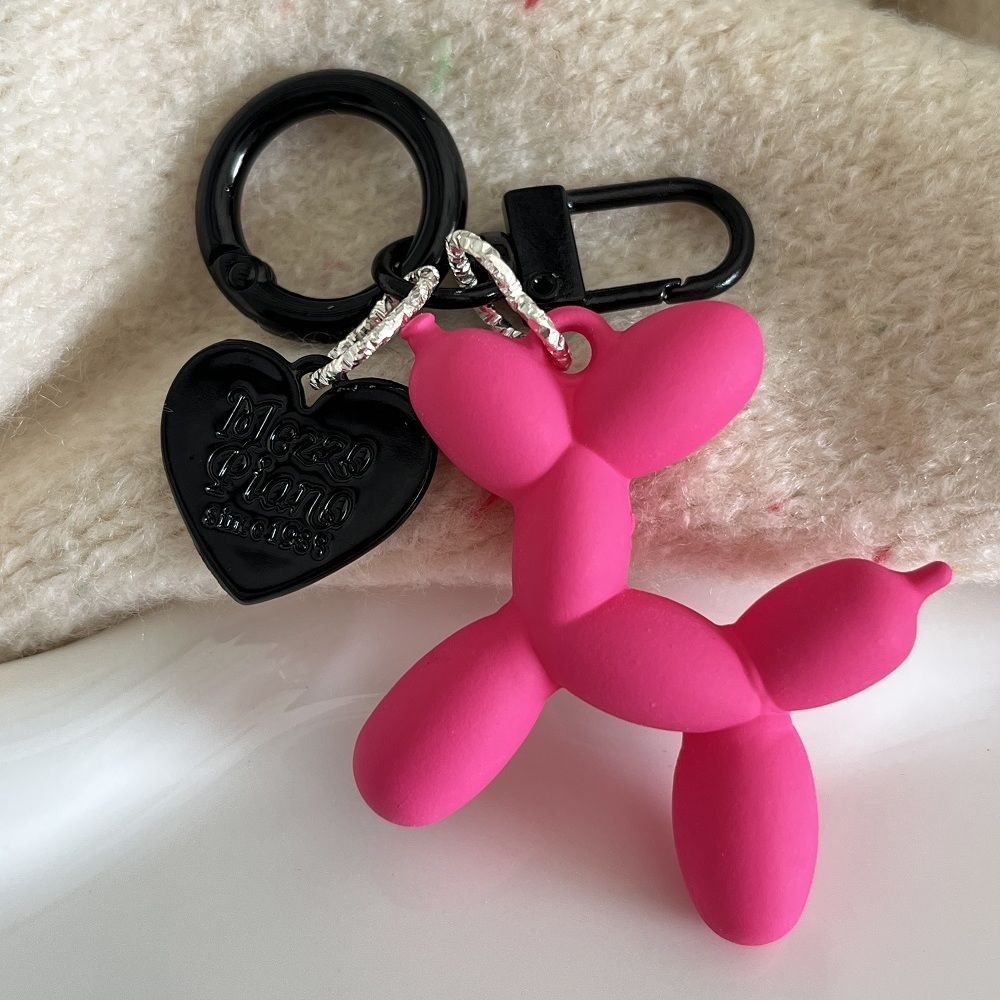 Neon BlackPink Balloon Dog Design Bag KeyChain |Pendant Schoolbag Hanging Decoration K38