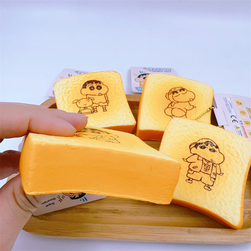 Crayon Shin-chan toast Panda Toast Mochi Slow Rising Soft Squishy|Squeeze Stress Toy S45 S46 S48 S49