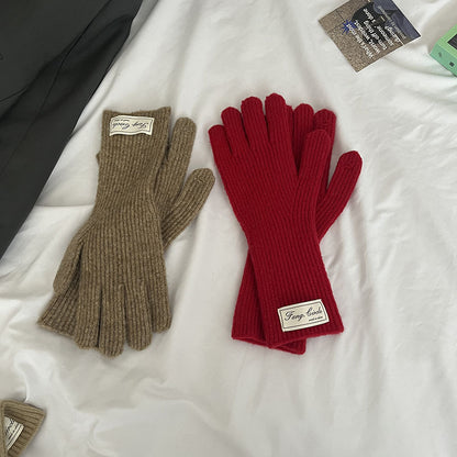 Cozy Winter Cashmere Glove |Soft Thick Solid Color Gloves |Warm Knitted Gloves G4