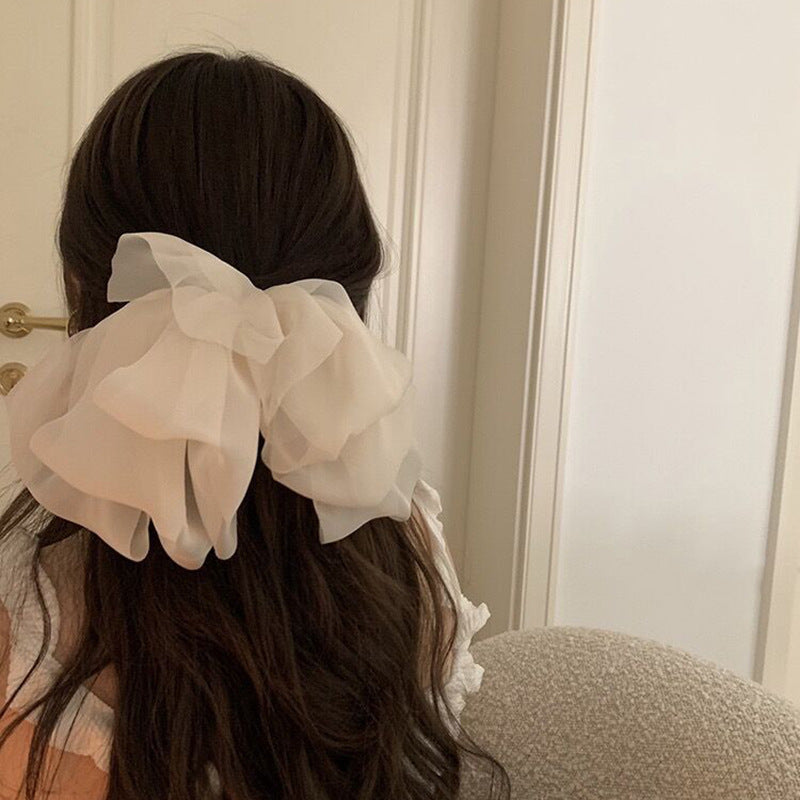 Flowy Chiffon Hair Clip |Hair Claw |Hair Barrette |Duckbill Hairpin A146