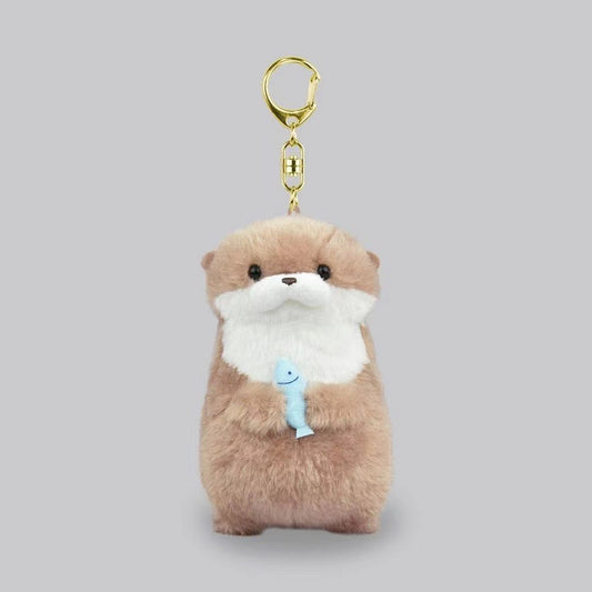 Cartoon otter Bag KeyChain |Pendant Plush Schoolbag Hanging Decoration Gift K46