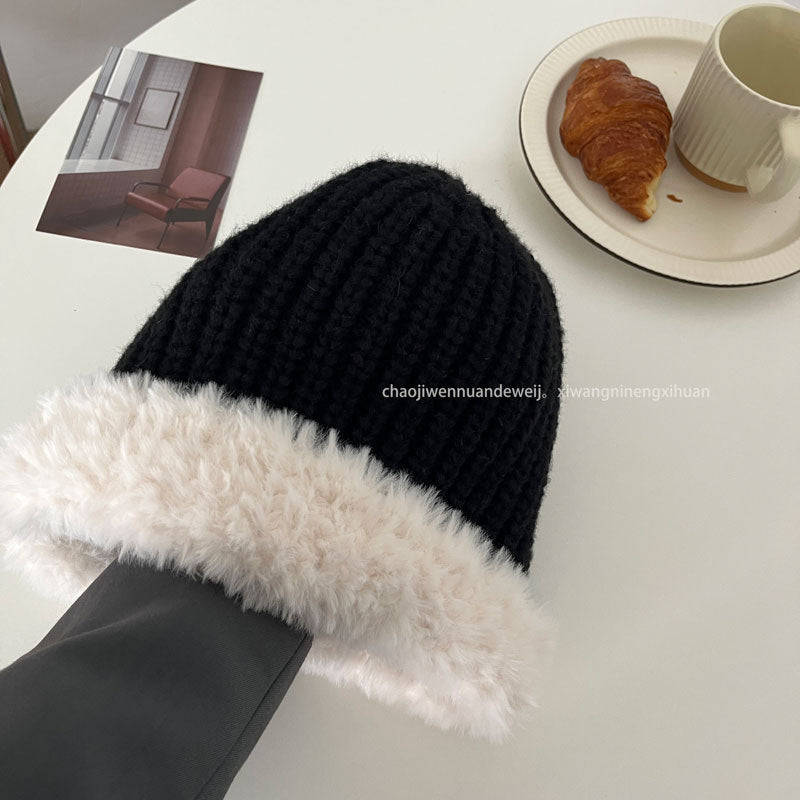 Cozy Plush Winter Cashmere Knit Beanie Hat |Stretch Ribbed Beanie Hat M17