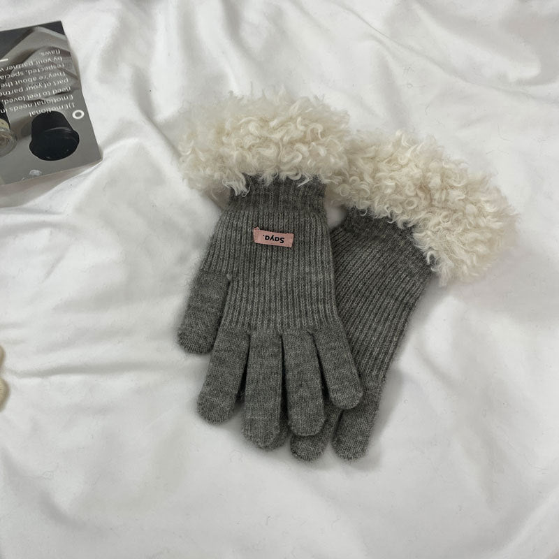 Cozy Plush Winter Cashmere Glove |Soft Thick Solid Color Gloves |Warm Knitted Gloves G8