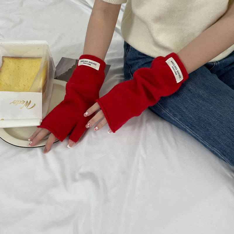 Cozy Cut-off Winter Cashmere Glove |Soft Thick Solid Color fingerless Gloves |Warm Knitted Gloves G15