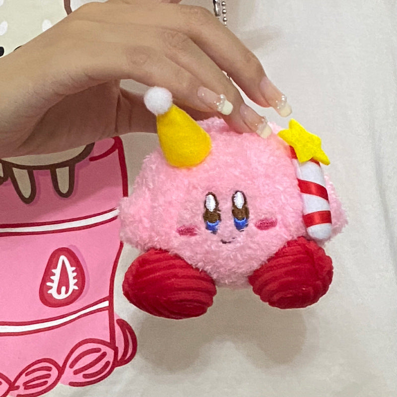 Kirby Potato Pinetree Design Bag KeyChain |Pendant Plush Schoolbag Hanging Decoration Gift  K18