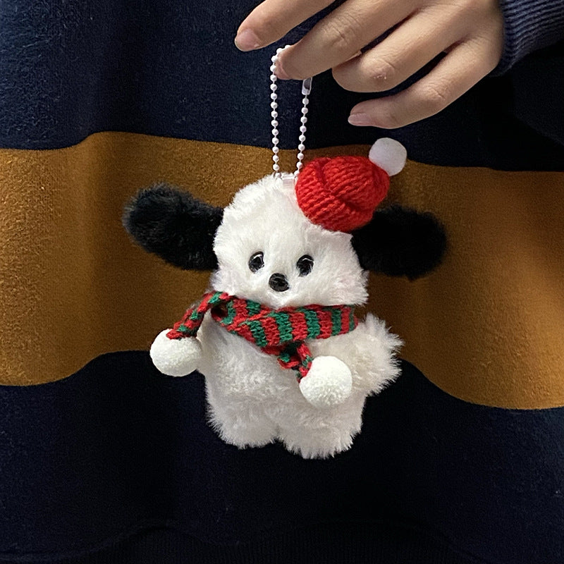 Cartoon Puppy Design Bag KeyChain |Pochacco Pendant Plush Schoolbag Hanging Decoration Gift K26