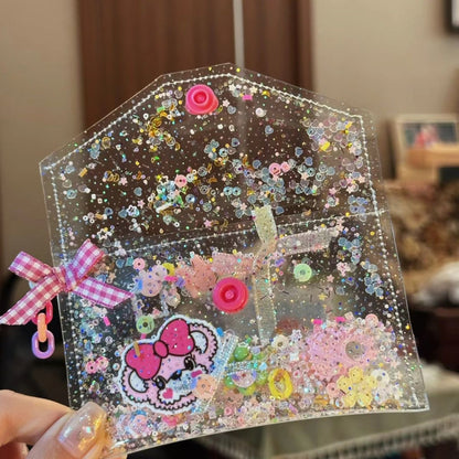 Transparent Bling Bling Mini Bags | Pouch Keychain Wallet| Cosmetic Bag | Airpods Bag Coin Purse B38