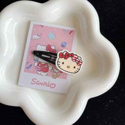 Candy Kitty Hair Clip |Hair Snap Clip |Hair Barrette |Duckbill Hairpin 2pcs  A240