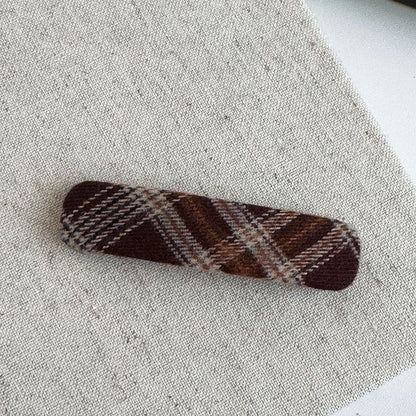 Plaid Charm Hair Clip |Hair Snap Clip |Hair Barrette |Duckbill Hairpin A36