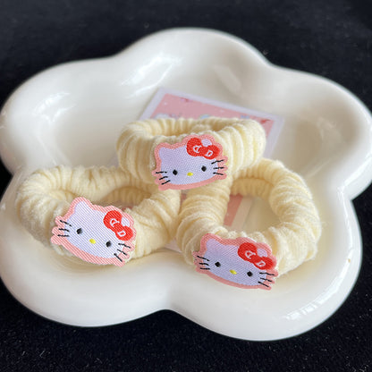 Kitty Hair Tie|Ponytail Holders Barrette|Hair Scrunchie 2pcs HT71