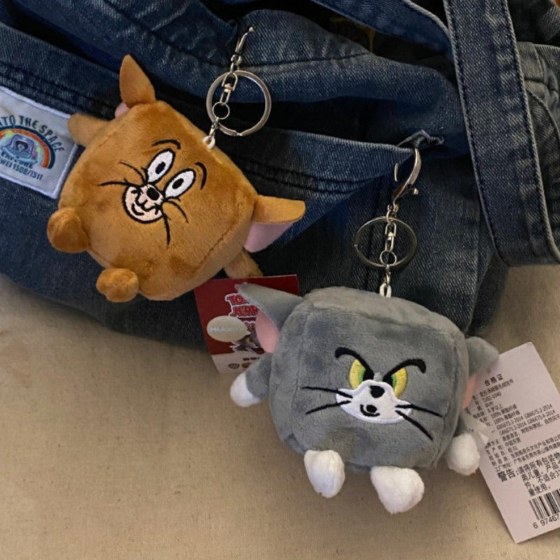 Cute Cartoon Jerry Design Bag KeyChain |Pendant Plush Schoolbag Hanging Decoration |Gift for Boys and Couples K4