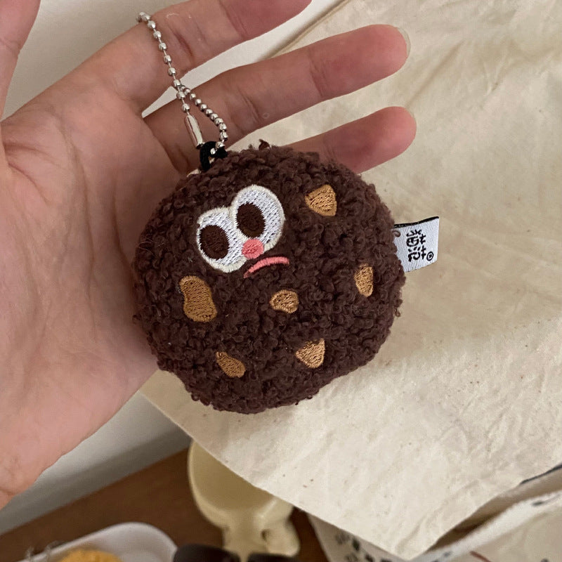 Cartoon Cookies Design Bag KeyChain |Biscuit Pendant Plush Schoolbag Hanging Decoration Gift K20