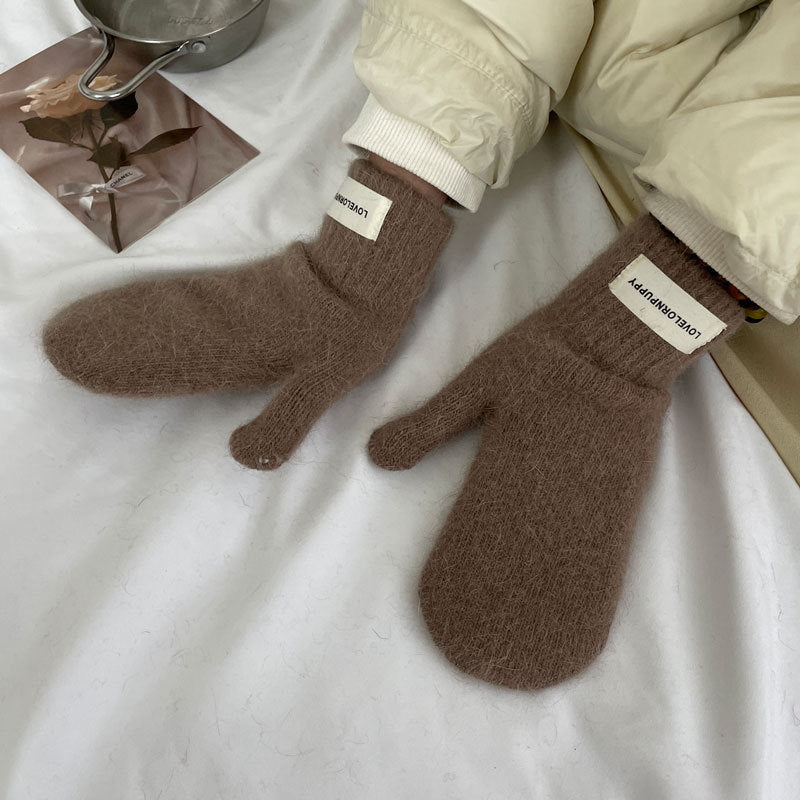 Cozy Winter Cashmere Glove |Soft Thick Solid Color Gloves |Warm Knitted Gloves G12