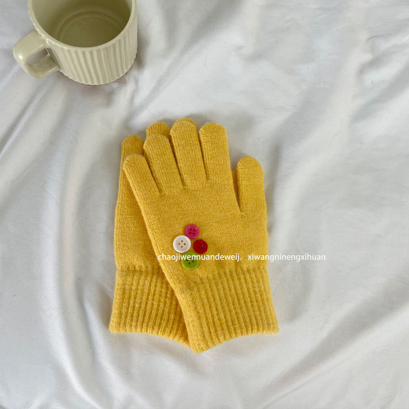 Cozy Cute Winter Cashmere Glove |Soft Thick Solid Color Gloves |Warm Knitted Gloves G22