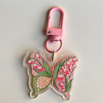 Acrylic Butterfly KeyChain |Pendant Schoolbag Hanging Decoration K42