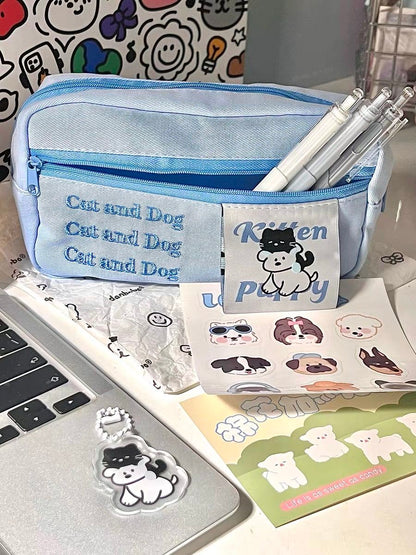 Kitty Puppy Storage Bags |Pouch Keychain Wallet| Cosmetic Makeup Bag | Pencil case Coin Purse B35