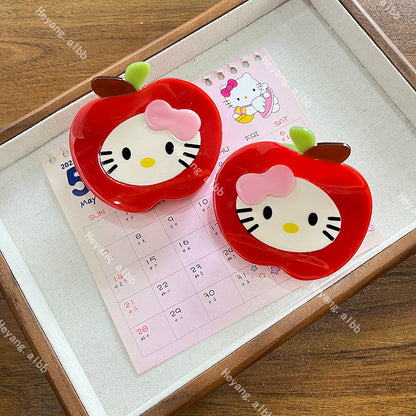 Apple Kitty Hair Clip |Hair Claw |Jelly Colors Hair Barrette A417