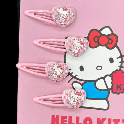 Enamel Kitty Hair Clip|Hair Slide|Hair Barrette |Duckbill Hairpin 2pcs A206