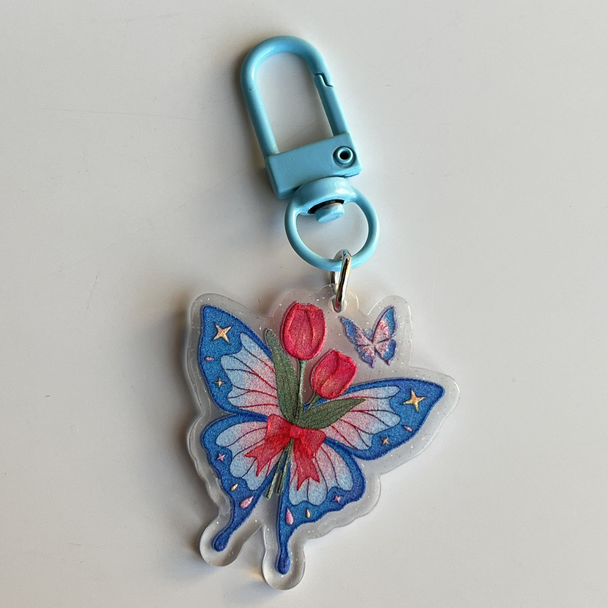 Acrylic Butterfly KeyChain |Pendant Schoolbag Hanging Decoration K42