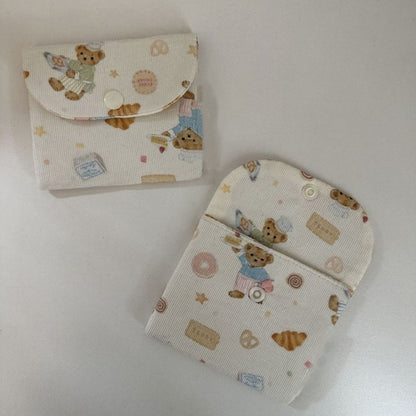 Cute Beary Mini Bags | Pouch Keychain Wallet| Cosmetic Bag | Airpods Bag Coin Purse B30