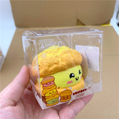 Caramel Croissant Puff Squishy| Slow Rising Soft Squishy|Squeeze Stress Toy S18