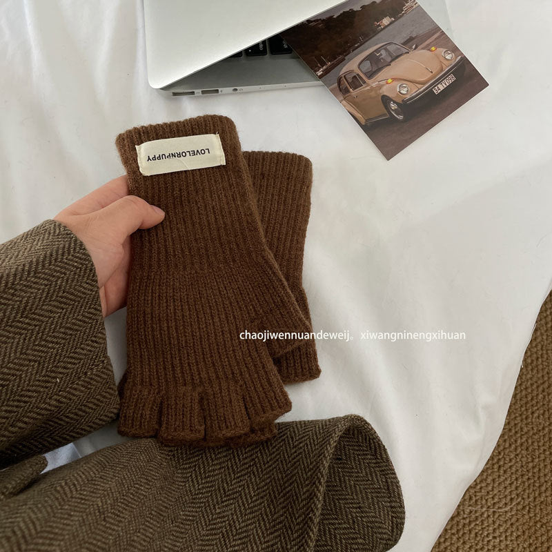 Cozy Cut-off Winter Cashmere Glove |Soft Thick Solid Color fingerless Gloves |Warm Knitted Gloves G6