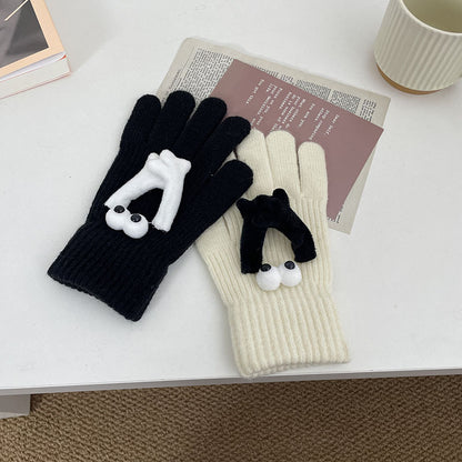 Cozy Cute Winter Cashmere Glove |Soft Thick Solid Color Gloves |Warm Knitted Gloves G10