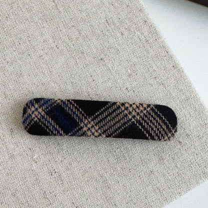 Plaid Charm Hair Clip |Hair Snap Clip |Hair Barrette |Duckbill Hairpin A36