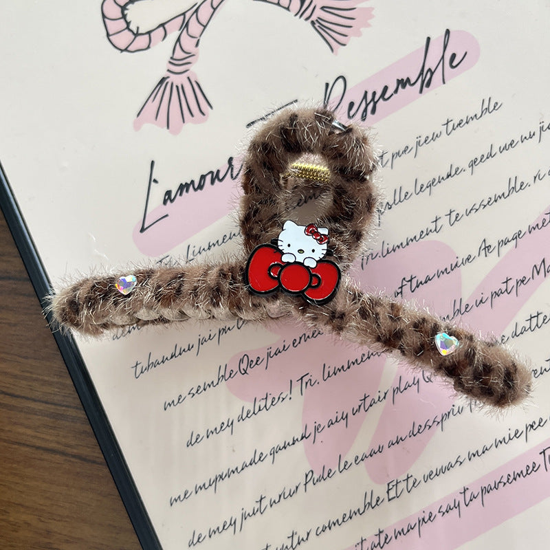 Leopard Kitty Hair Clip |Hair Claw | Hair Barrette A372