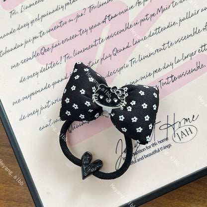 Bow Kitty serenity Hair Tie|Ponytail Holders Barrette|Hair Scrunchie HT74