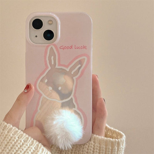 Fuzzy  Bunny iPhone Case L43