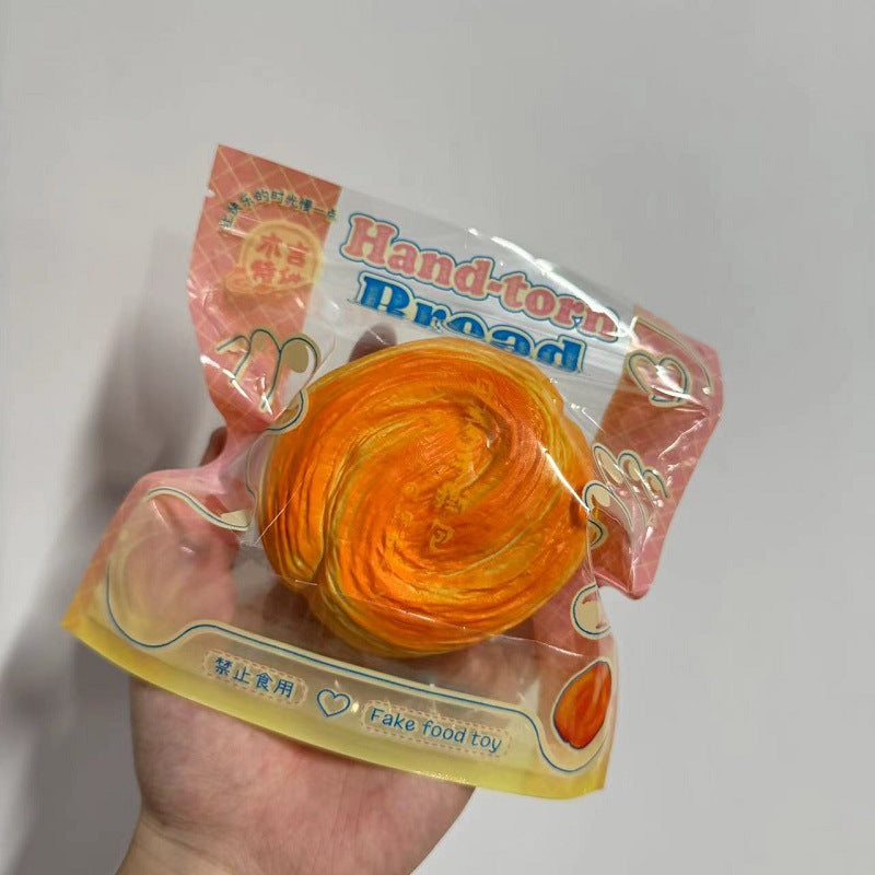 Bun Toast Egg Tart Hamburger Croissant Donut| Slow Rising Soft Squishy|Squeeze Stress Toy S32