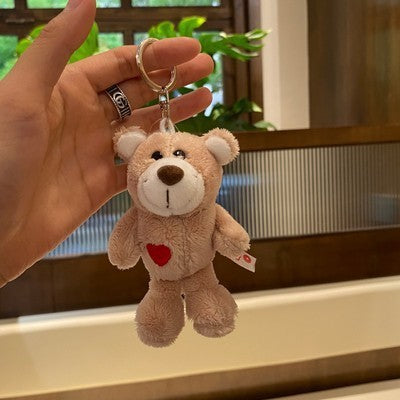 Cute Cartoon Bear Sheep lion Gorillas Design Bag KeyChain |Pendant Plush Schoolbag Hanging Decoration |Gift for Boys and Couples K2