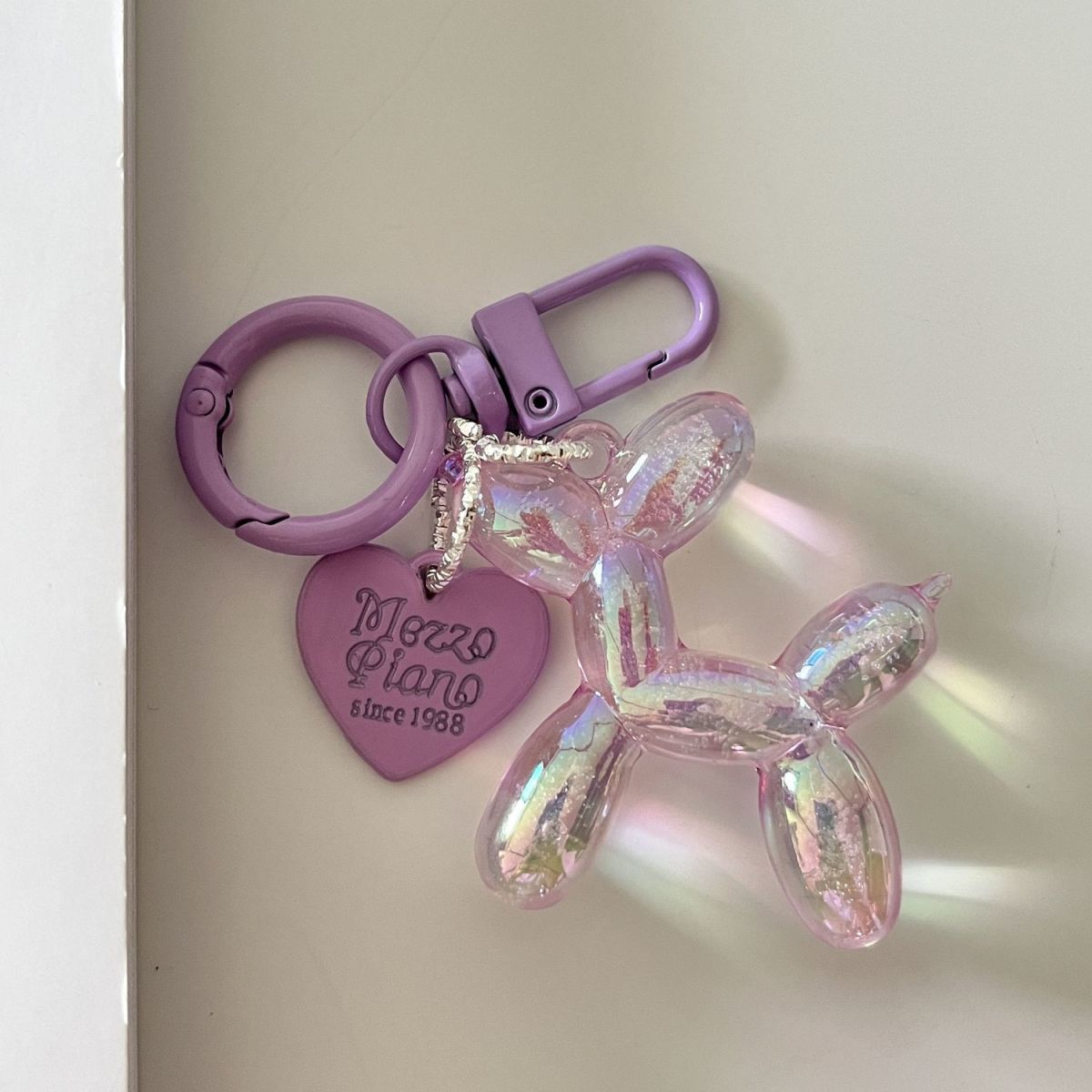 KATE factory SPADE Unicorn Balloon Keychain In Pink