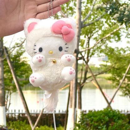 Fluffy Kitty Bag KeyChain |Pendant Plush Schoolbag Hanging Decoration |Gift K59