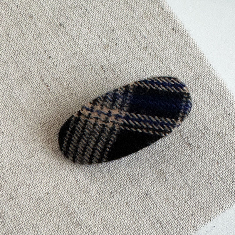 Plaid Charm Hair Clip |Hair Snap Clip |Hair Barrette |Duckbill Hairpin A36