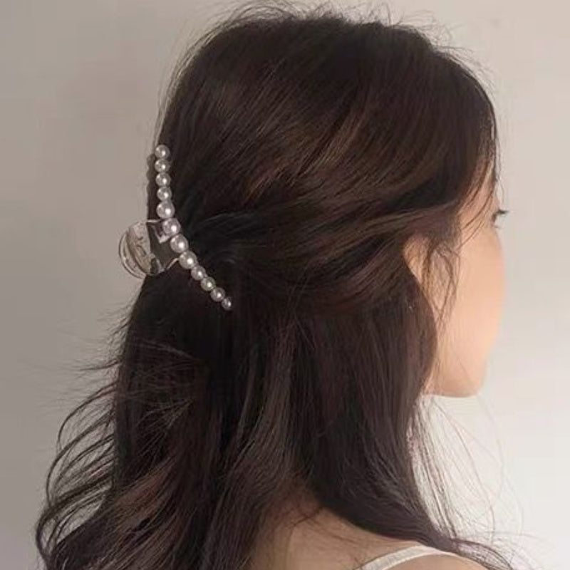 Pearl Hair Clip |Hair Claw |Hair Barrette |Duckbill Hairpin A79