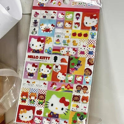 Hello Kitty Stickers Sheet|Journal Stickers Paster |Sticker for Planner Scrapbooking Stationery T10