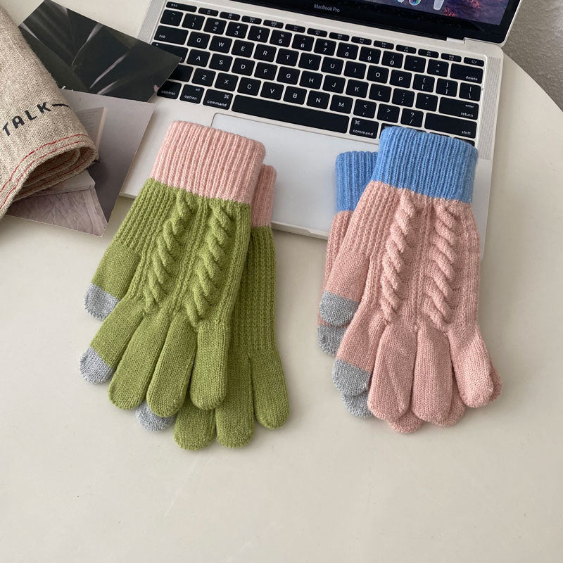 Cozy Cute Winter Cashmere Glove |Soft Thick Solid Color Gloves |Warm Knitted Gloves G23