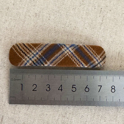 Plaid Charm Hair Clip |Hair Snap Clip |Hair Barrette |Duckbill Hairpin A36